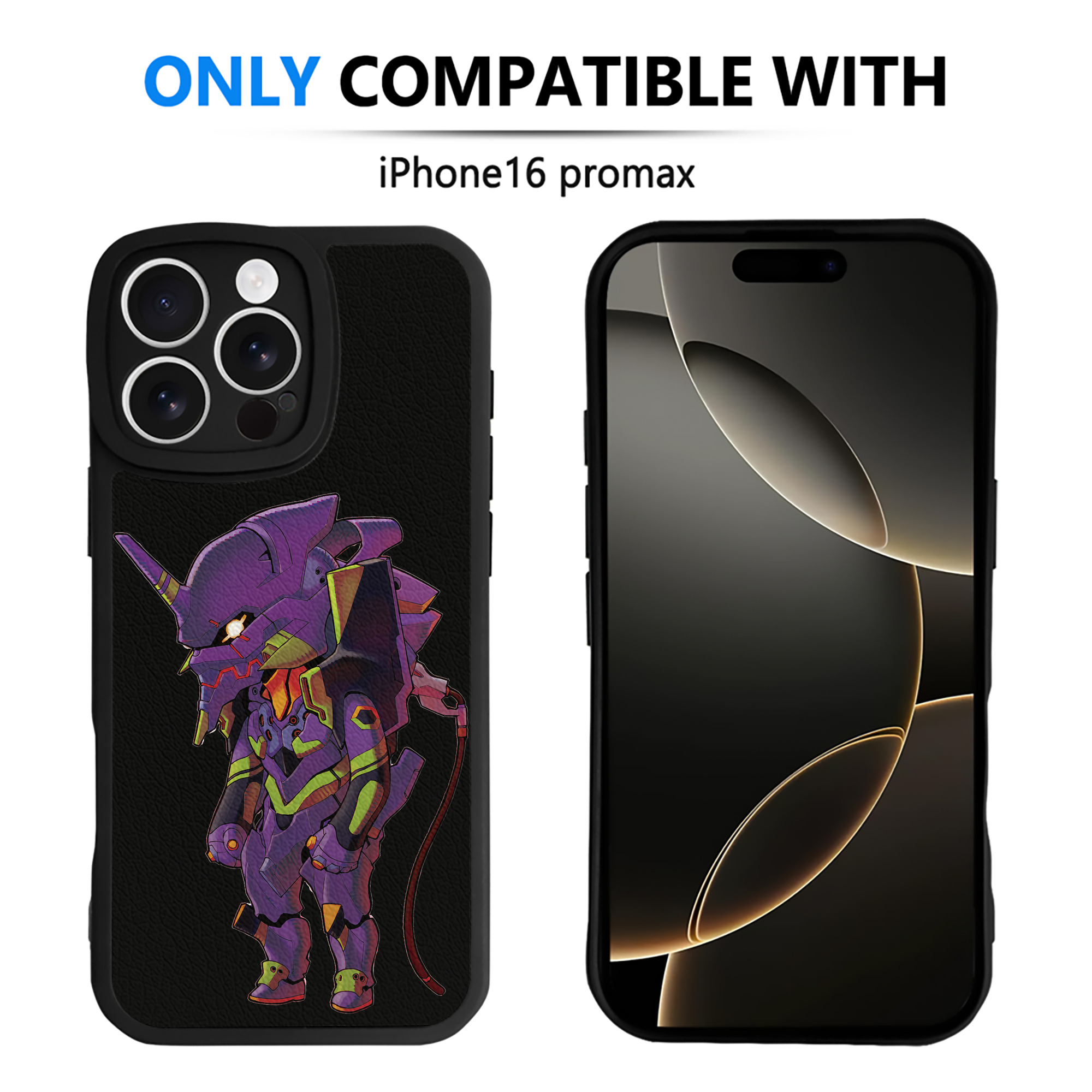 （画像用） EVA 新世紀エヴァンゲリオン 【iPhone 16シリーズ対応】シリコンスマホケース（レザー調） 材質：シリコン
